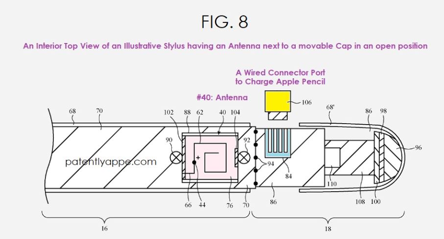 苹果Apple Pencil专利曝光,将支持5G / 卫星无线通信